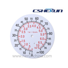 Gauge de pression d&#39;air avec connexion en laiton sans plomb